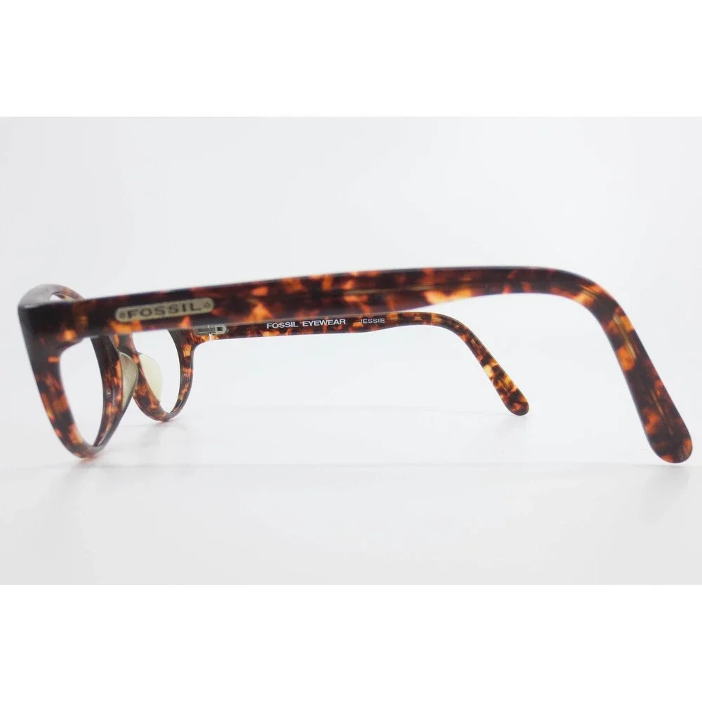 Fossil Eyewear Jessie Oval Tortoise Shell Brown Full Rim Eyeglass Frames 39736